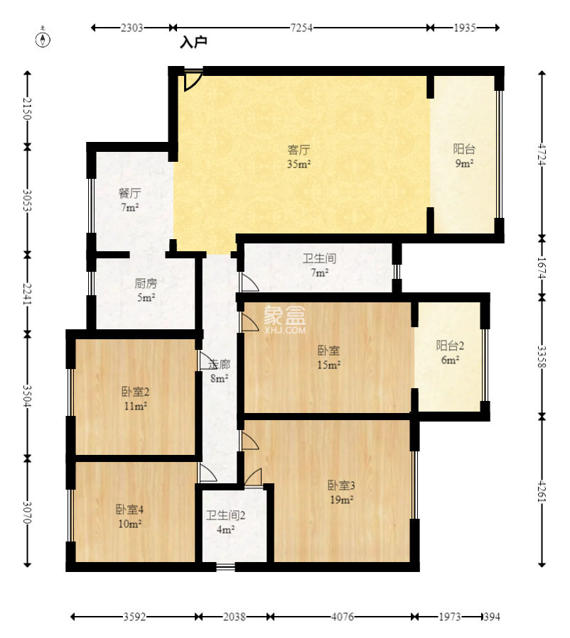 嘉盛和园  4室2厅2卫    146.47万