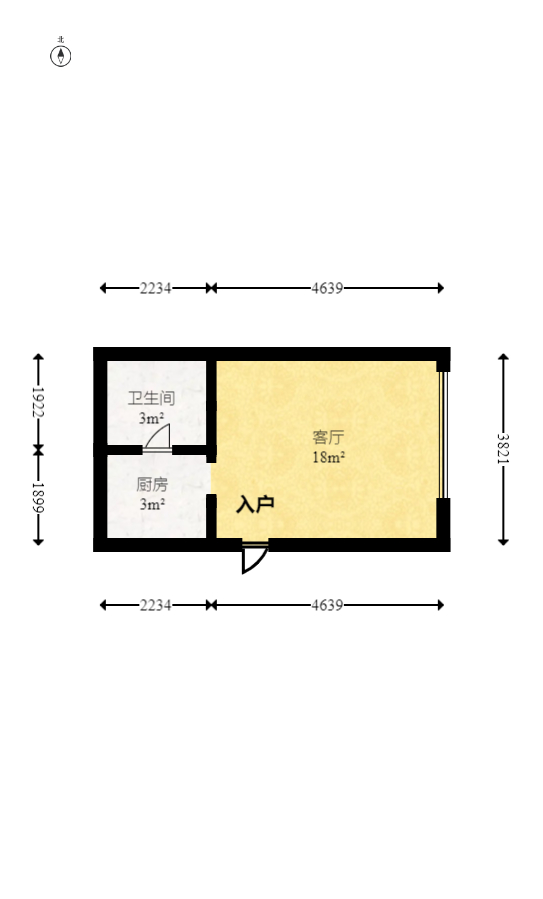 中建悦和城  1室1厅1卫    38.0万 中建悦和城  1室1厅1卫    38.0万户型图