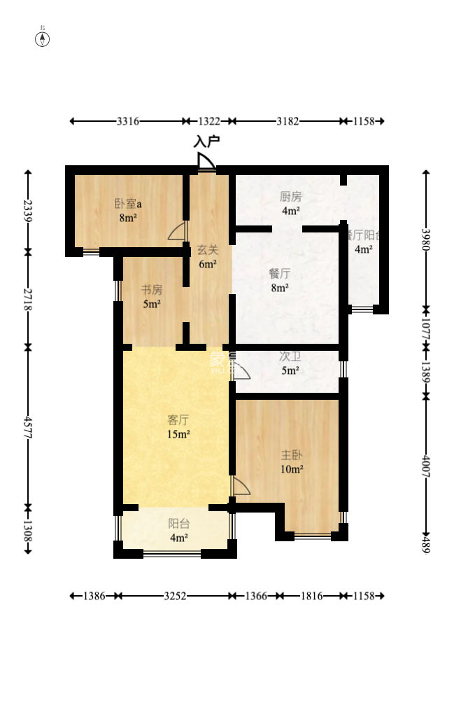 和泓梅溪四季  3室1厅1卫    118.0万