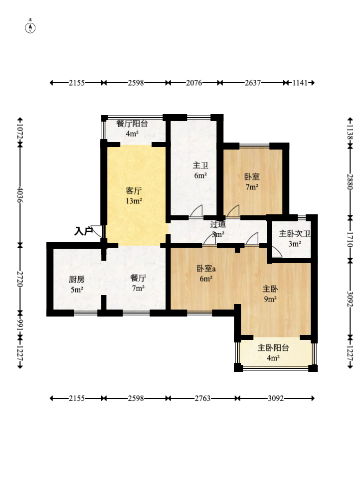 和悦城(蟠龙景苑) 3室2厅1卫 80.0万 和悦城(蟠龙景苑) 3室2厅1卫 80.0万户型图