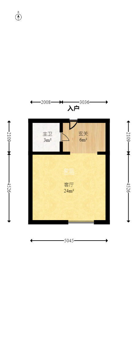 天健芙蓉盛世一期  1室0厅1卫    24.0万