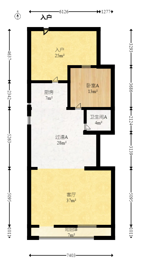 龙湖湘风原著（龙湖湘风星城）  7室2厅4卫   490.00万室内图1