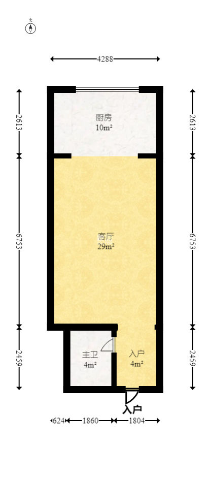 嘉盛國際廣場  1室1廳1衛(wèi)   63.00萬