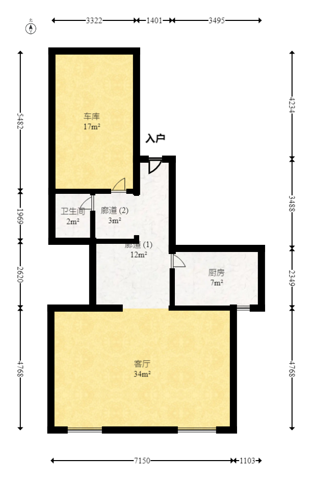 麓谷锦园  5室2厅3卫   450.00万室内图1
