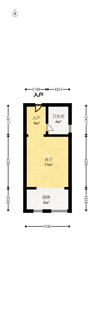 爵士湘  1室1厅1卫   16.60万室内图1