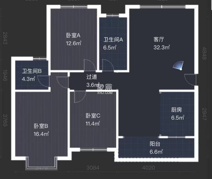 康馨佳园  4室2厅2卫   66.80万