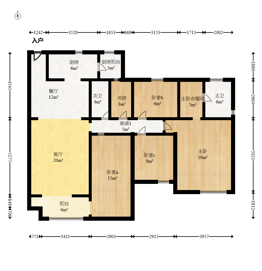 保利麓谷林语E区 4室2厅2卫 98.8万 保利麓谷林语E区 4室2厅2卫 98.8万户型图