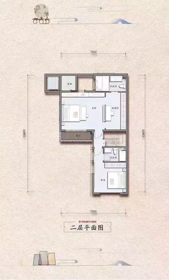 中粮瑞府  4室2厅1卫   170.00万室内图