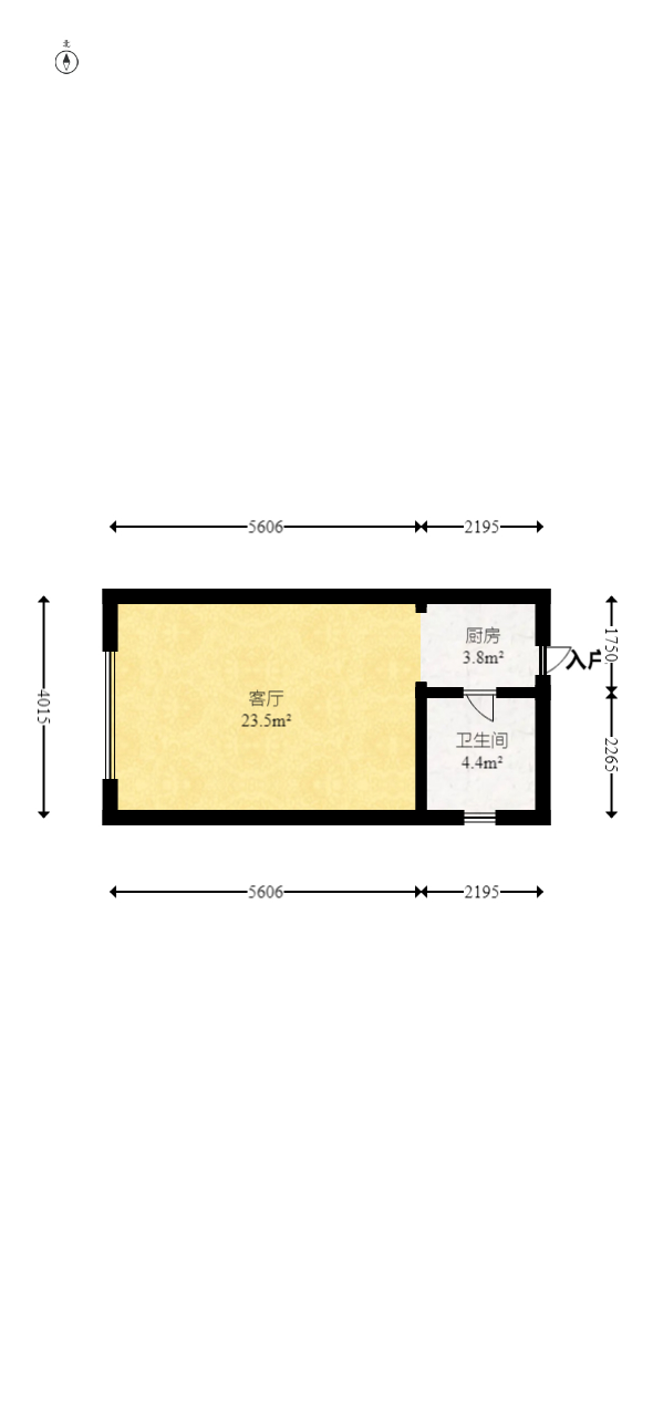 昌和商业中心/昌和国际 1室1厅1卫 26.00万 昌和商业中心/昌和国际 1室1厅1卫 26.00万户型图