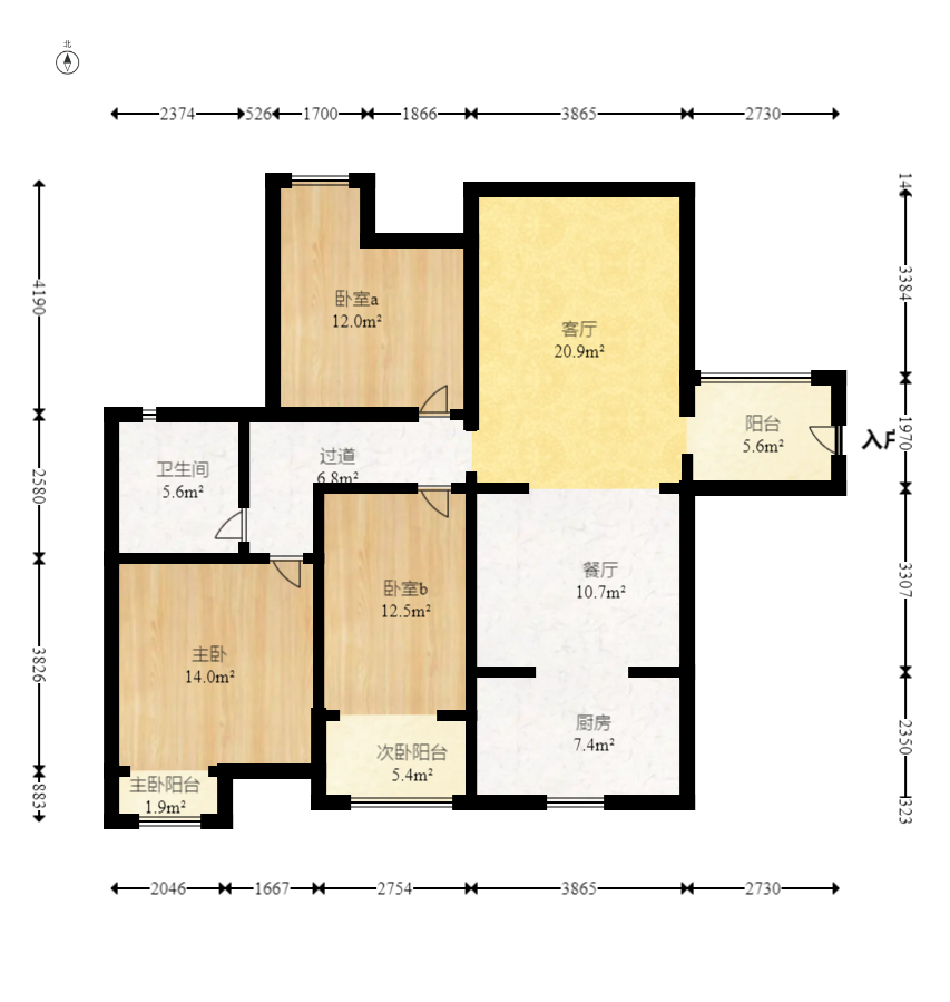 新城国际花都 3室2厅1卫 82.68万 新城国际花都 3室2厅1卫 82.68万户型图