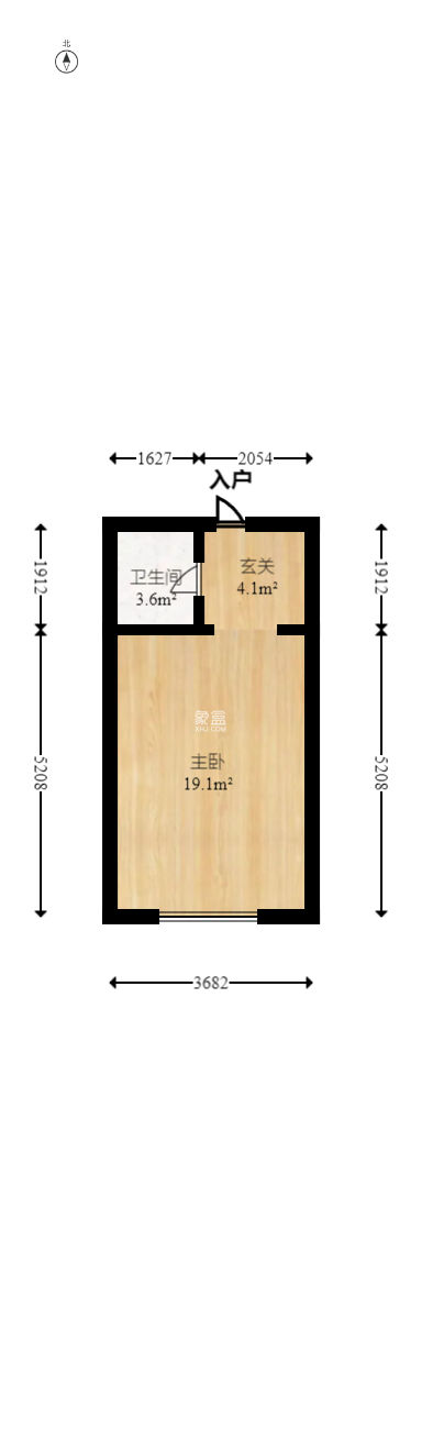奧克斯締壹城  1室1廳1衛(wèi)   31.00萬