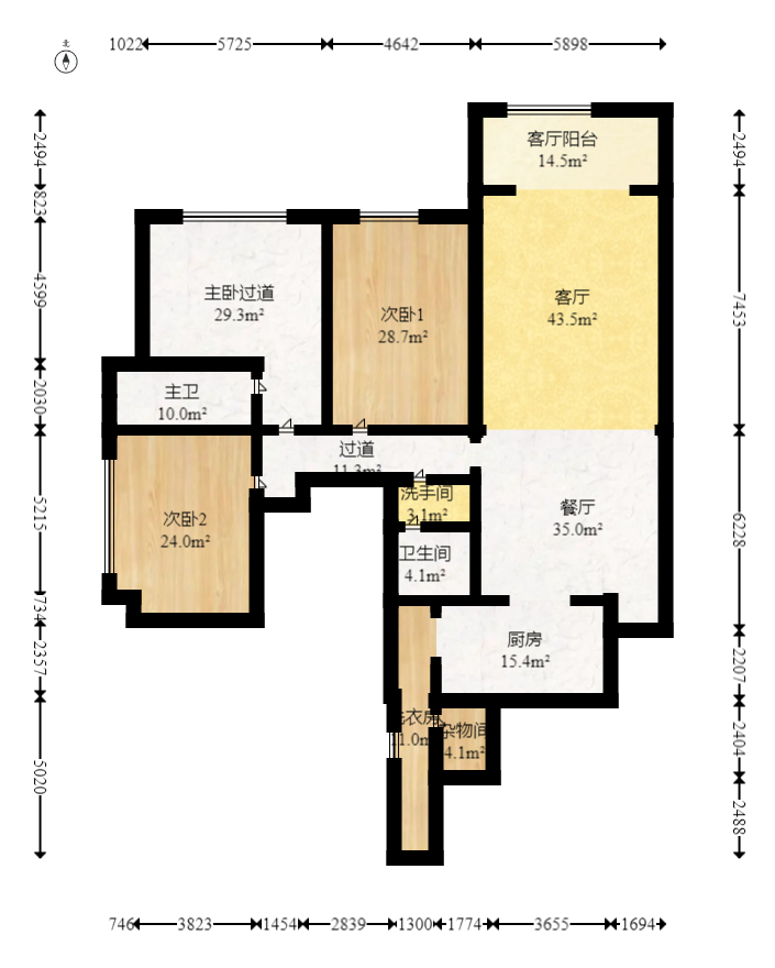 碧桂园威尼斯城  4室2厅2卫    370.98万 碧桂园威尼斯城  4室2厅2卫    370.98万户型图