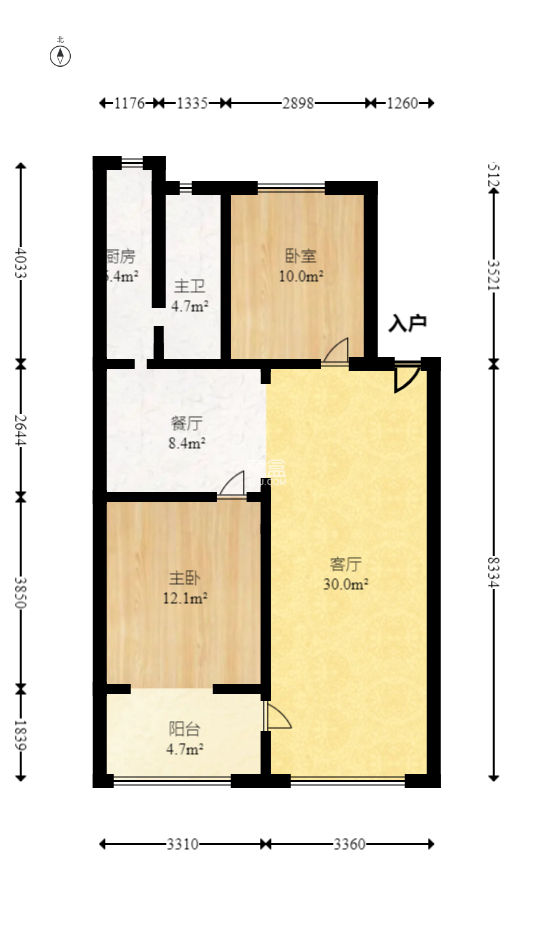 环达公寓  2室2厅1卫   61.80万