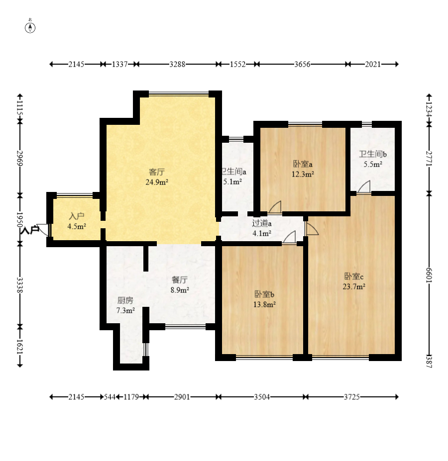 中建芙蓉嘉苑 3室2厅2卫 110.00万 中建芙蓉嘉苑 3室2厅2卫 110.00万户型图