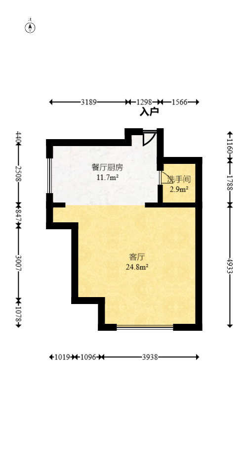 潇湘奥林匹克花园  2室2厅1卫   54.00万室内图1