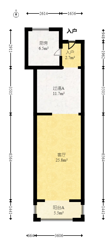 盈峰翠邸  4室2厅2卫   147.00万室内图1