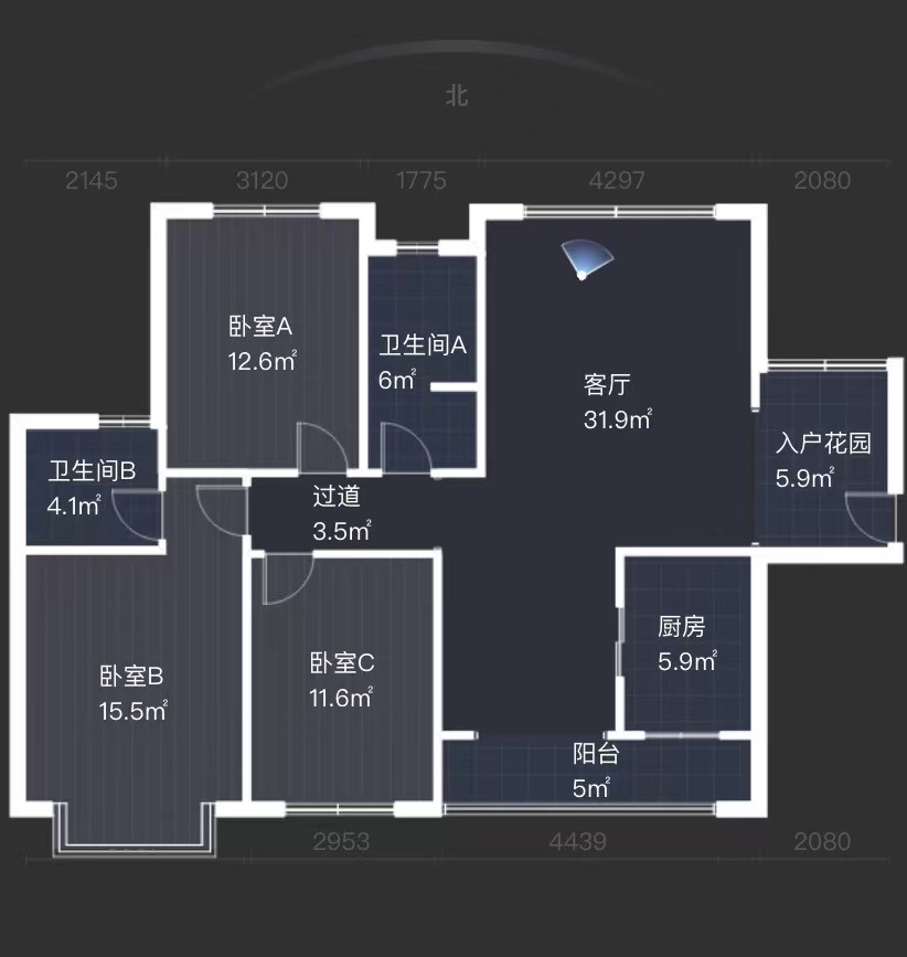 康馨佳园  3室2厅2卫   65.00万室内图