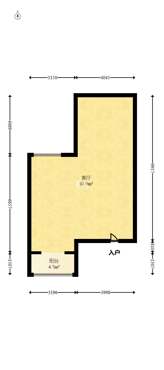 龙湾国际别墅  5室2厅2卫   320.00万室内图1