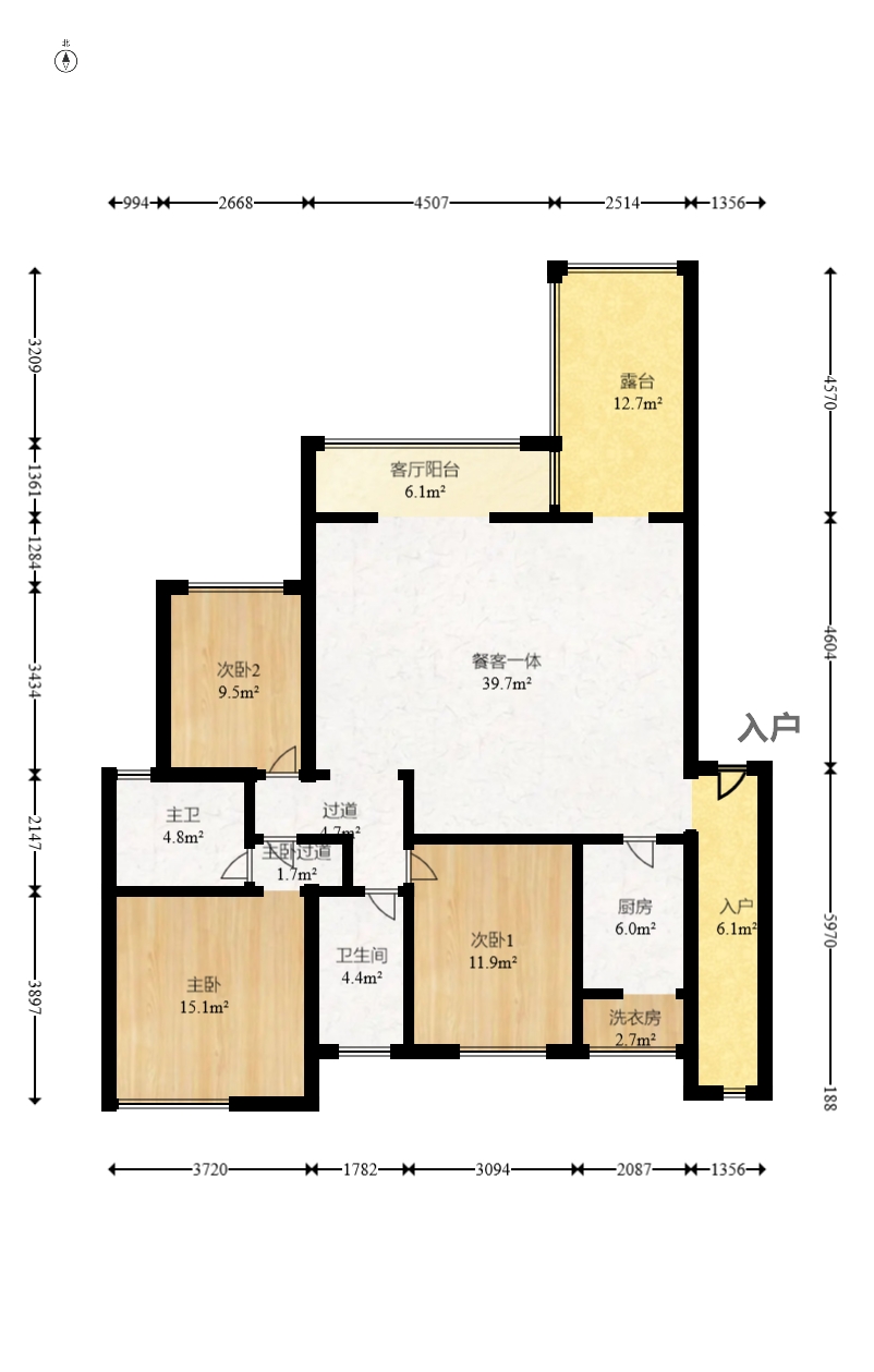 鹏基诺亚山林 4室2厅2卫 167.0万 鹏基诺亚山林 4室2厅2卫 167.0万户型图