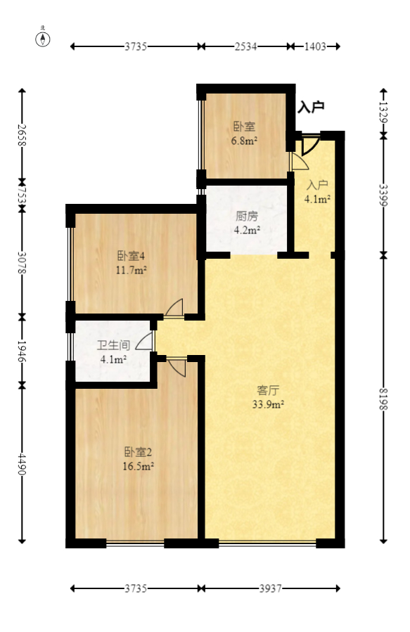 领东汇  2室2厅1卫    68.0万 领东汇  2室2厅1卫    68.0万户型图