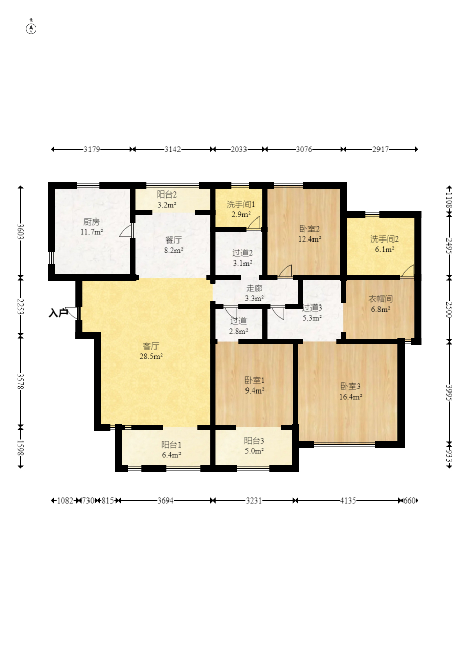 上海城小区  4室2厅1卫    141.8万 上海城小区  4室2厅1卫    141.8万户型图