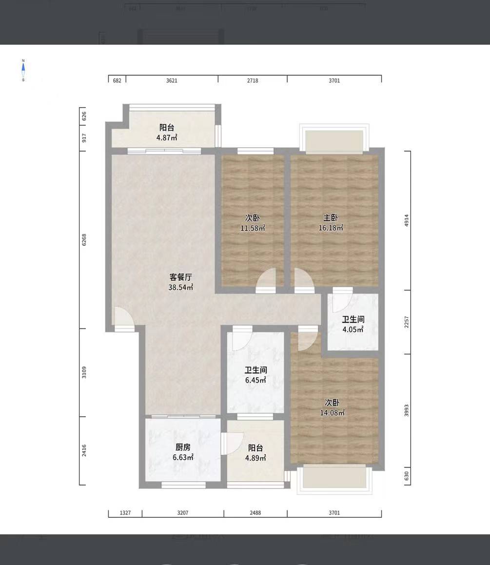 浅塘小区 3室2厅2卫 46.8万 浅塘小区 3室2厅2卫 46.8万室内图
