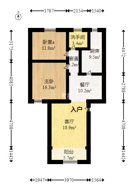 延农小区（延农五期、延农六期）  2室1厅1卫   65.50万