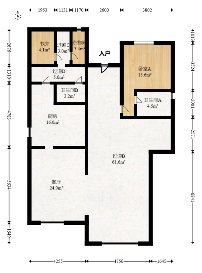 盈峰翠邸  6室3厅4卫    650.0万室内图1