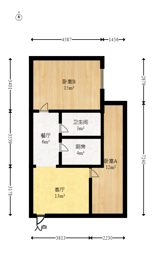 星尚520  1室1厅1卫   62.80万室内图1