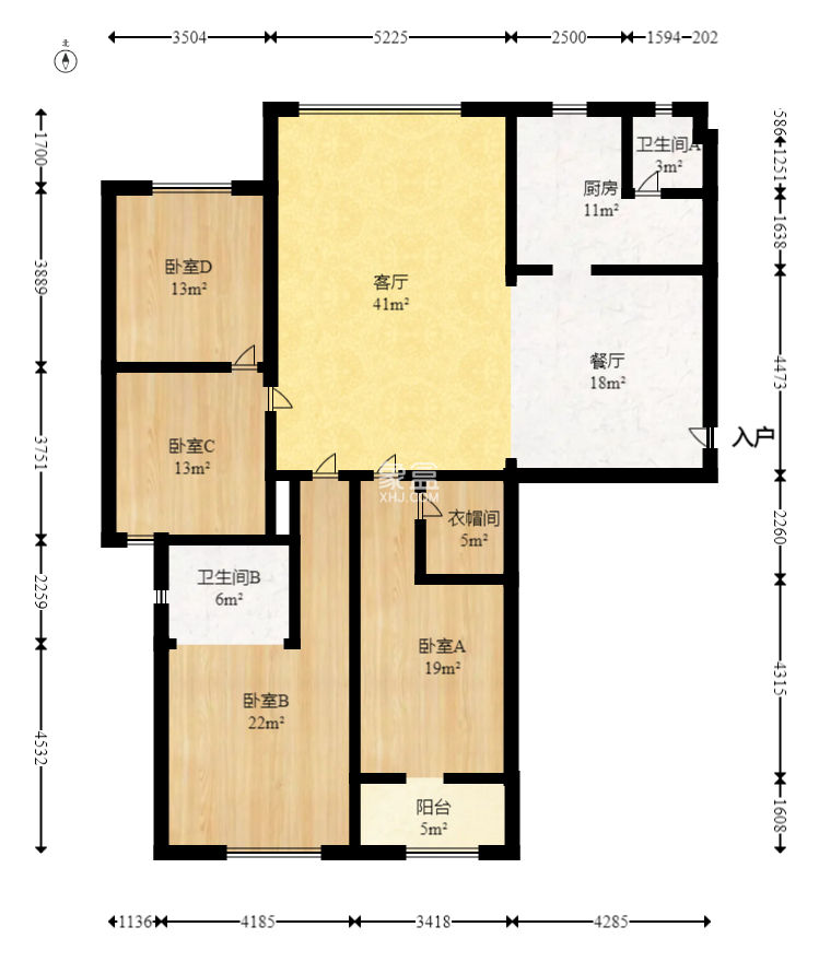 科大佳园北苑  4室2厅2卫   199.90万