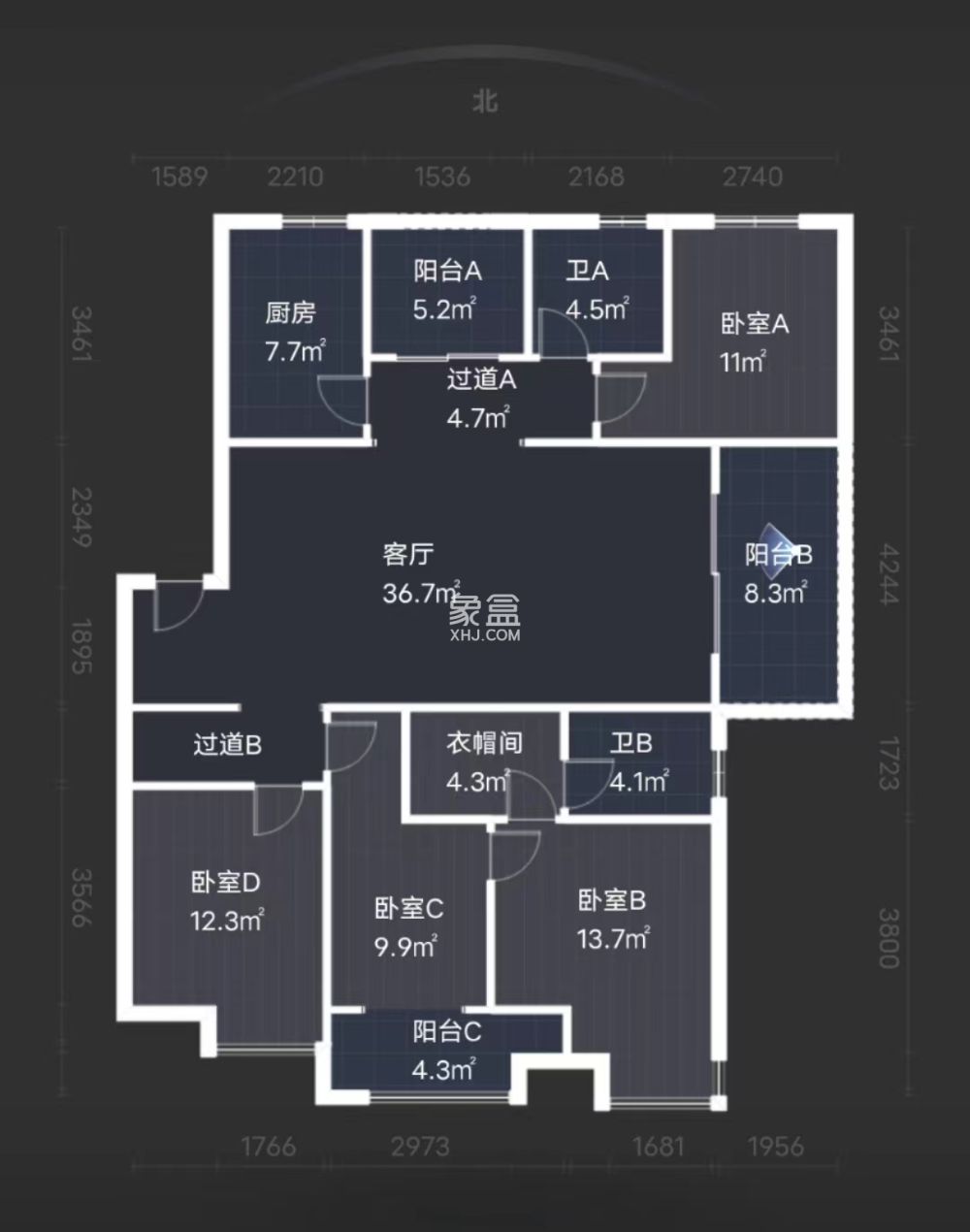 馨香橄榄城  4室2厅2卫   63.80万