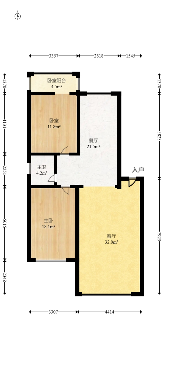 湘瑞家园 2室2厅2卫 42.00万 湘瑞家园 2室2厅2卫 42.00万户型图