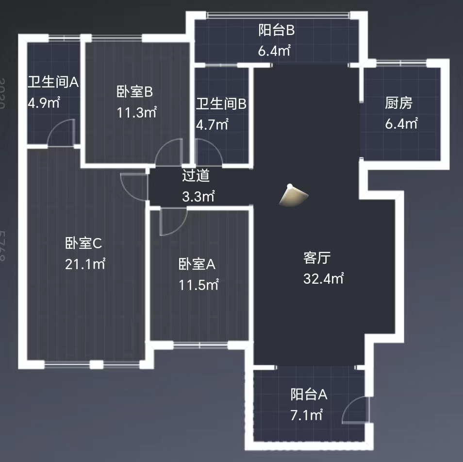 红盾雅园 3室2厅2卫 68.00万 红盾雅园 3室2厅2卫 68.00万室内图