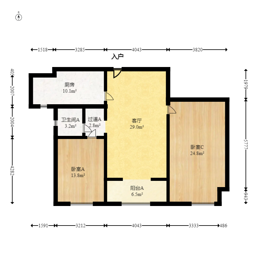 玛丽的花园(金色阳光家园)  3室2厅1卫   86.30万 玛丽的花园(金色阳光家园)  3室2厅1卫   86.30万户型图
