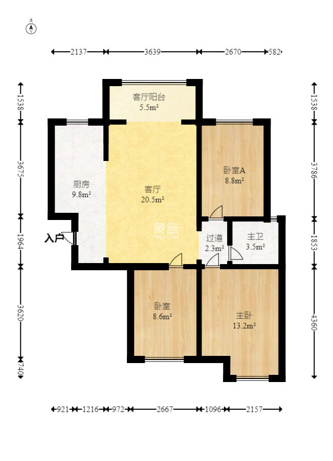 建發匯金國際 3室2廳1衛 119.80萬