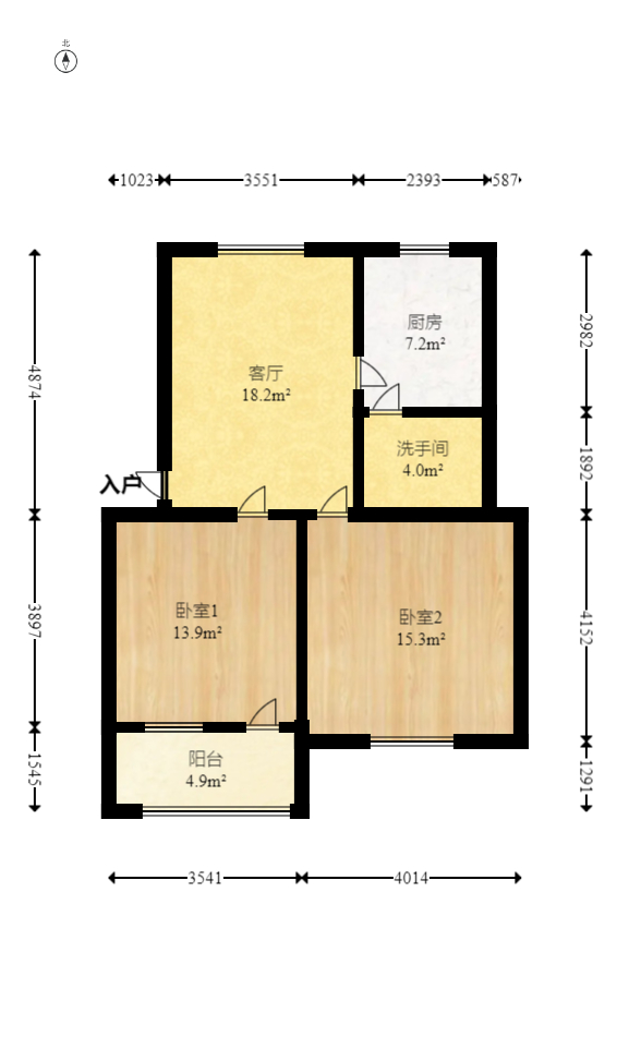 营山佳园  2室1厅1卫   31.00万室内图1