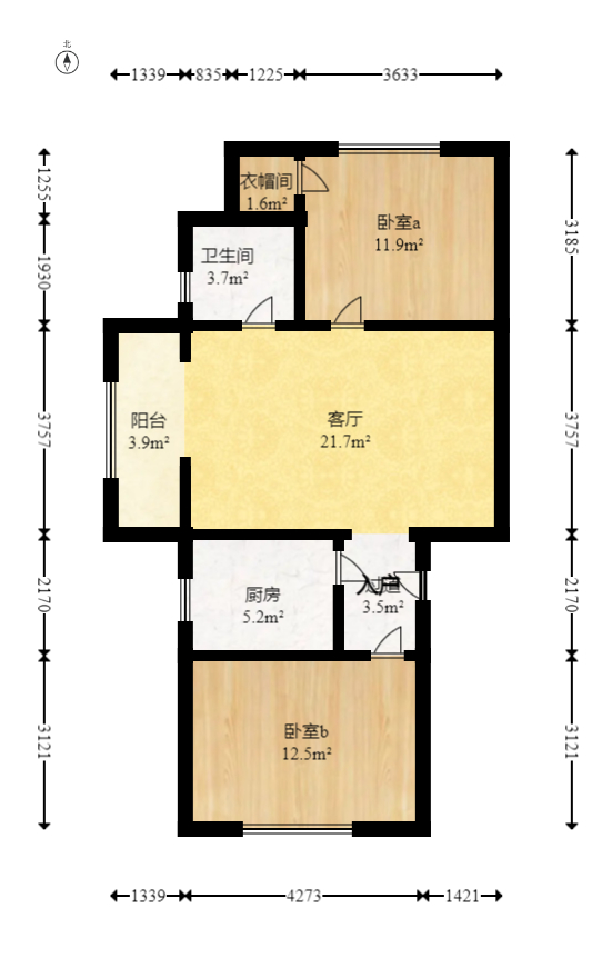 鄱阳小区  2室2厅1卫   41.50万室内图1