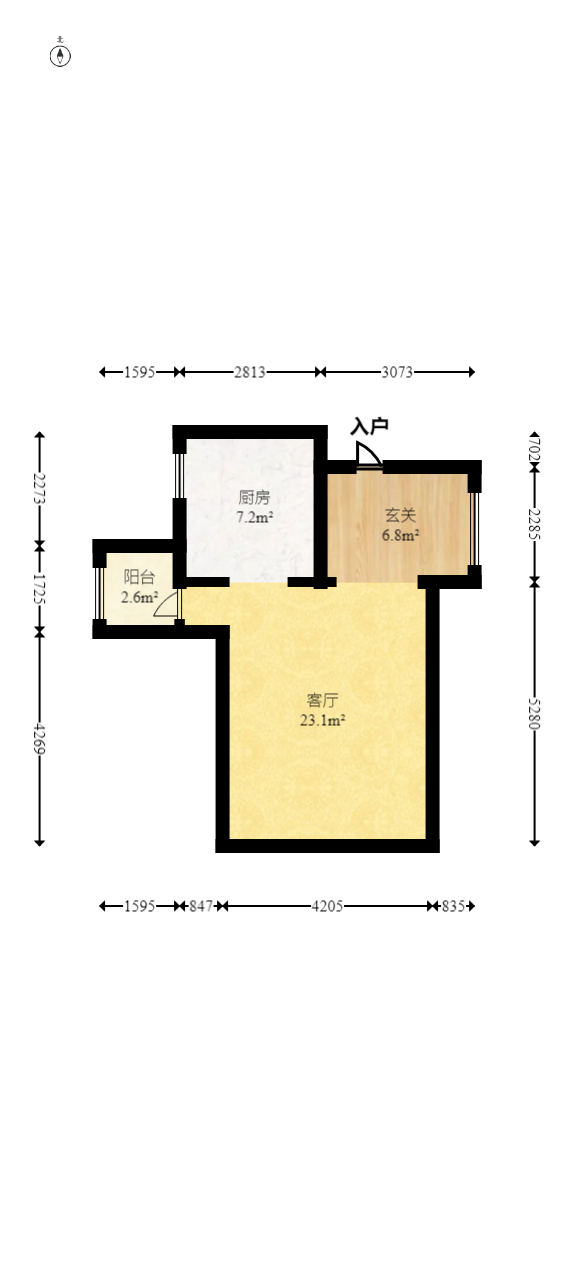 中建桂苑  4室2厅1卫   132.00万室内图1