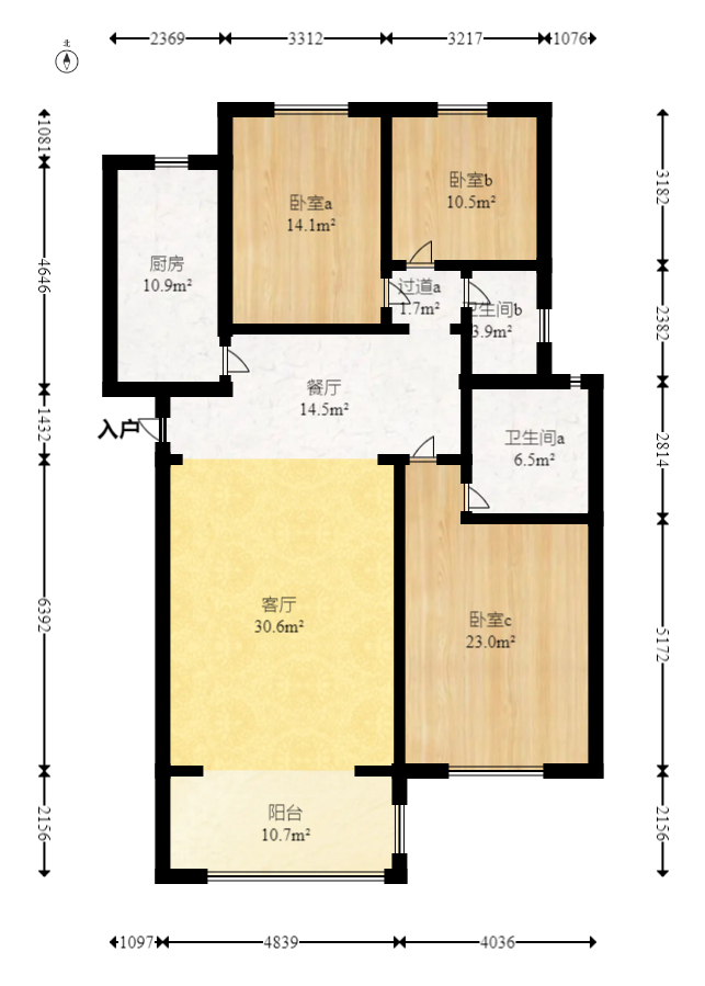 万鑫嘉园（万鑫阳光嘉园）  7室3厅2卫   99.00万室内图1