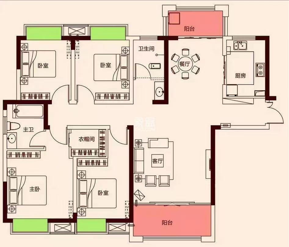 金水湾  3室2厅1卫   80.00万