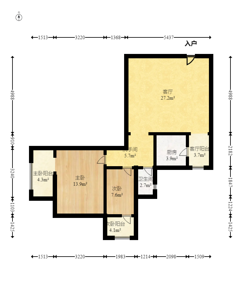 锦璨家园  2室2厅1卫    45.0万 锦璨家园  2室2厅1卫    45.0万户型图