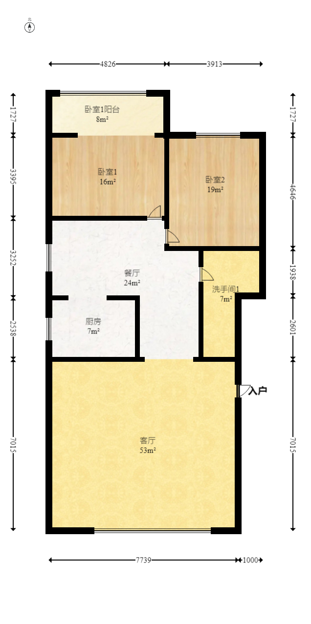 海华嘉园 4室3厅1厨3卫 198.00万室内图1