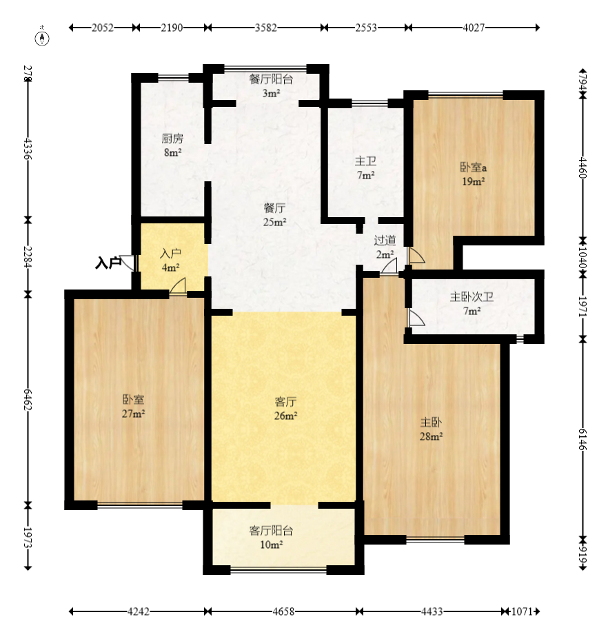 山水人家三期 3室2厅2卫 65.99万 山水人家三期 3室2厅2卫 65.99万户型图