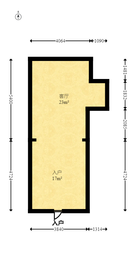 国泰九龙湾  3室2厅1卫   98.80万室内图1