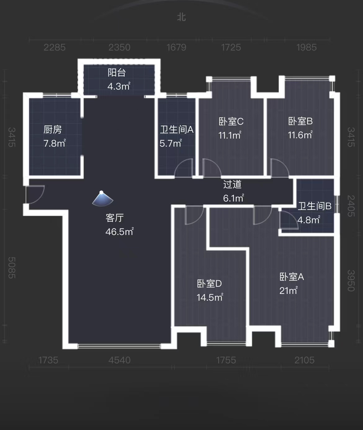 金水湾  4室2厅2卫   99.80万