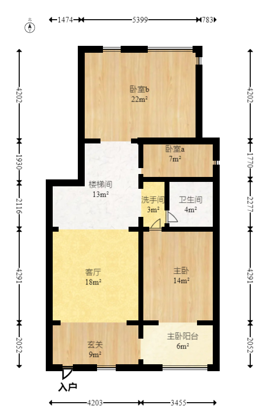 澳海澜庭  4室2厅2卫   150.00万室内图1