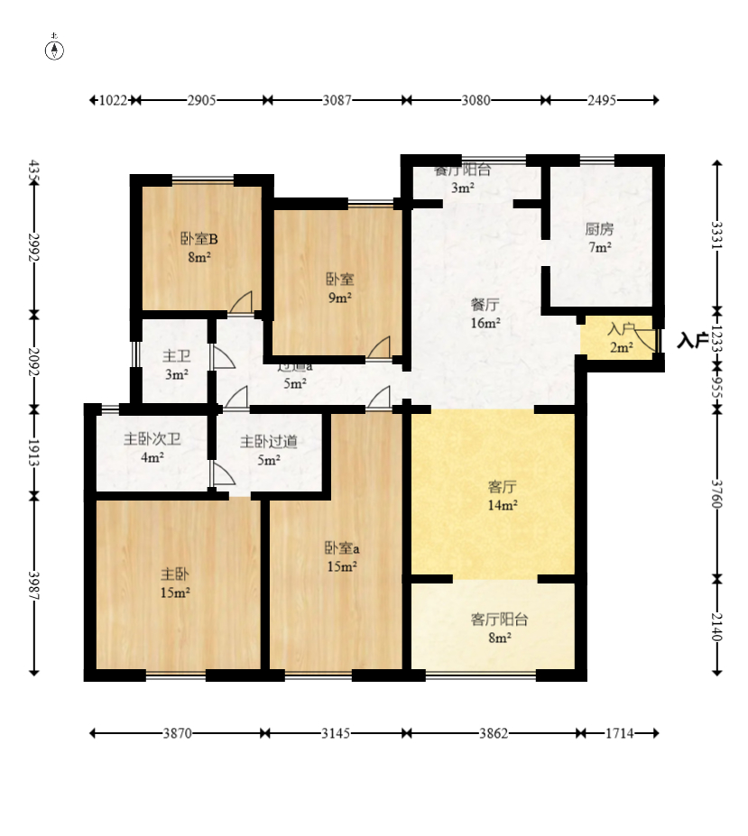 三一街区  4室2厅2卫    85.8万 三一街区  4室2厅2卫    85.8万户型图