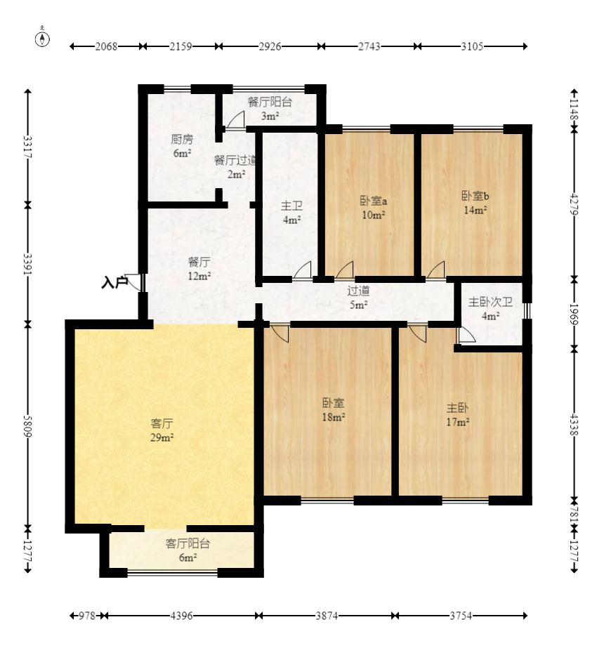 红树湾  4室2厅2卫    98.0万 红树湾  4室2厅2卫    98.0万户型图