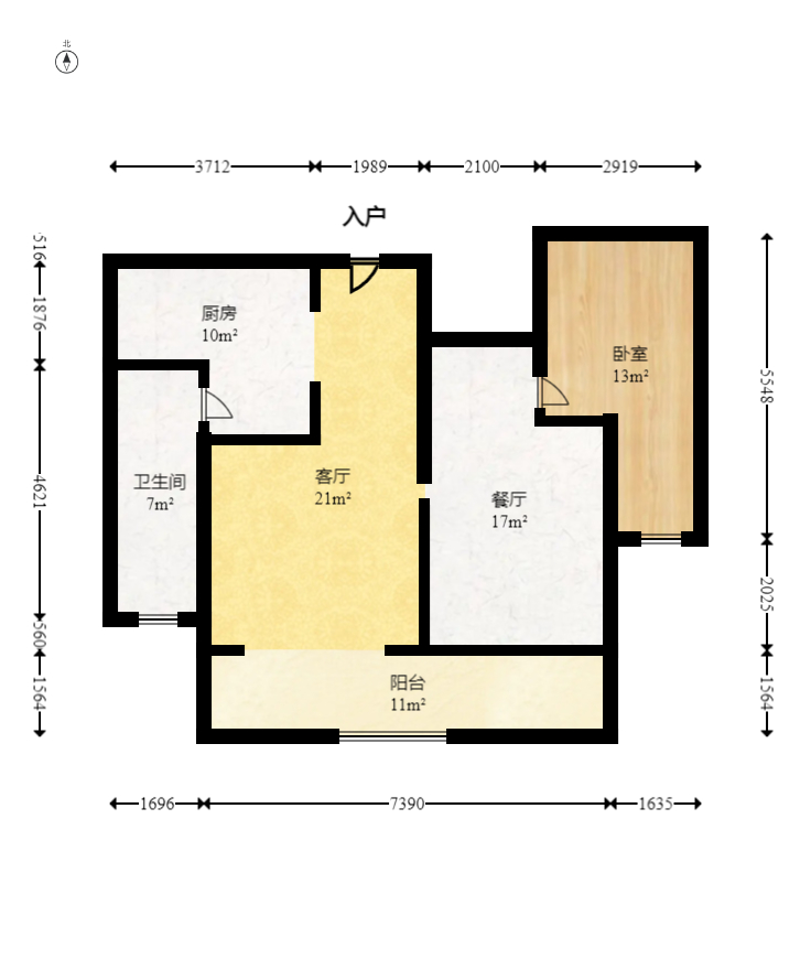 南郡雅园  4室2厅2卫   104.90万室内图1