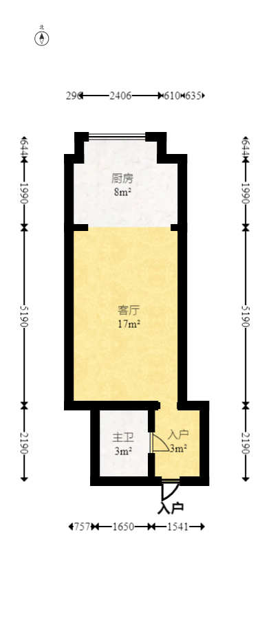 蓝湾国际广场  1室1厅1卫    35.96万室内图1